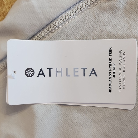 NWT ATHLETA Headlands Hybrid Trek Jogger, Abalone Ivory, size 14 - Picture 7 of 16
